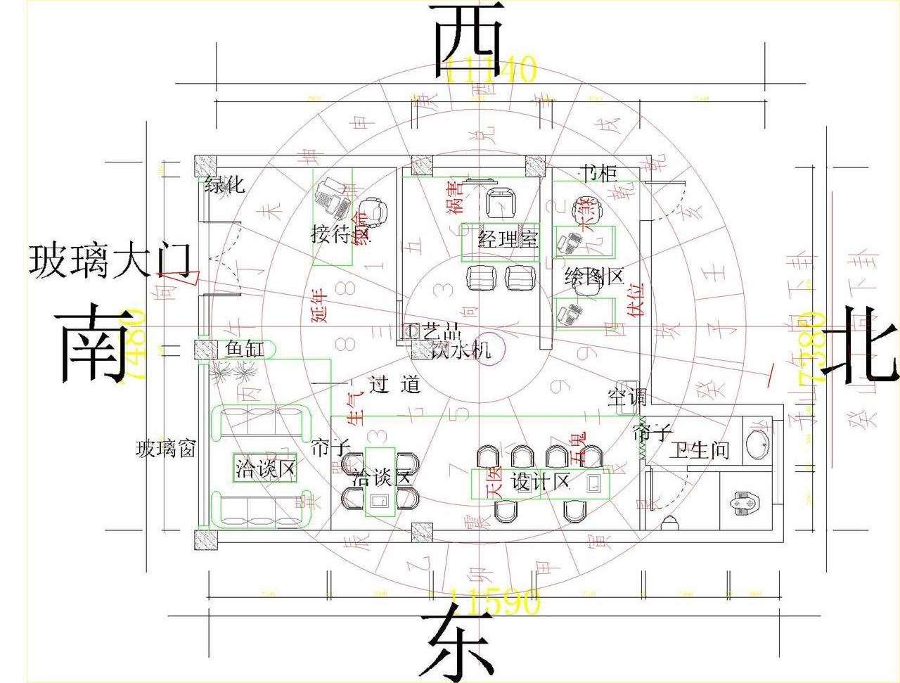 公司財務(wù)辦公室擺放財神位置圖 設(shè)計師極力推薦