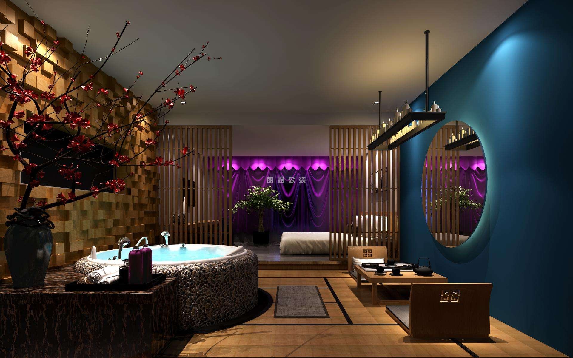 星級酒店床頭背景墻設計風格解析