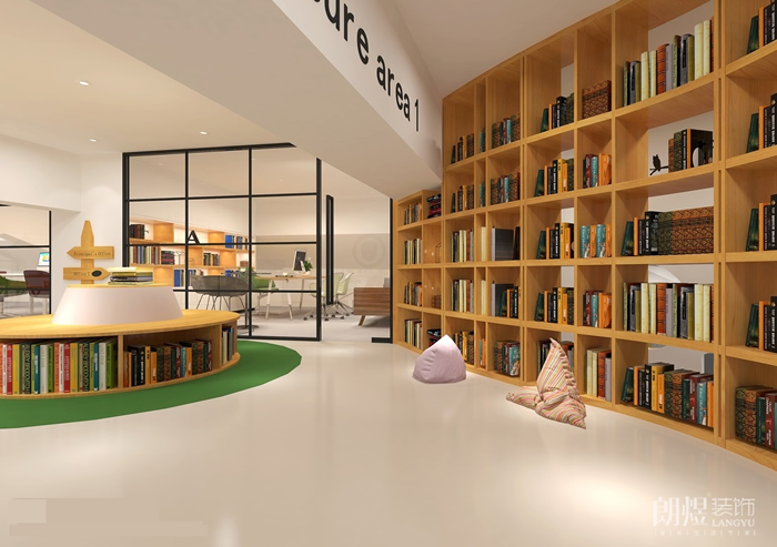 閱讀、休閑區(qū)-UE少兒英語培訓(xùn)機(jī)裝修設(shè)計(jì)效果圖