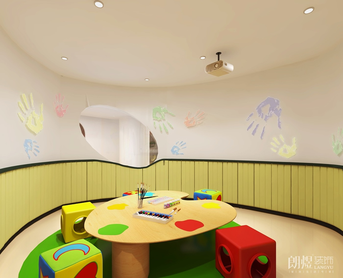 培訓(xùn)專區(qū)-UE少兒英語培訓(xùn)機(jī)裝修設(shè)計(jì)效果圖