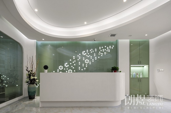 精致小型spa美容會所-前臺效果圖