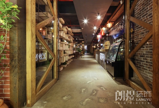 雙流咖啡店裝修-門(mén)頭裝修效果圖