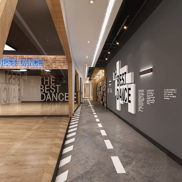 街舞培訓(xùn)機構(gòu)裝修設(shè)計效果圖