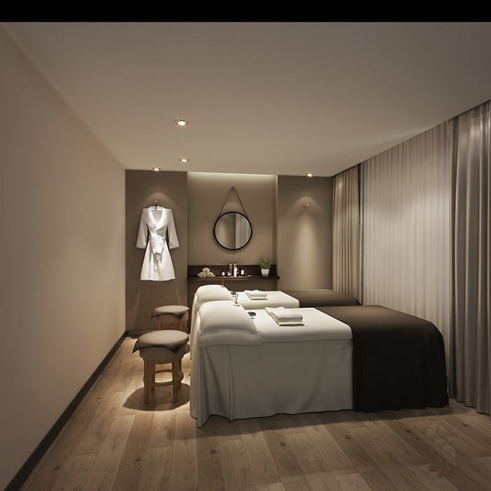 成都美容會所裝修設(shè)計工作區(qū)效果圖