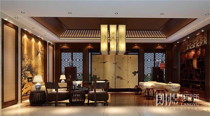 中式休閑會所裝修風(fēng)格圖片