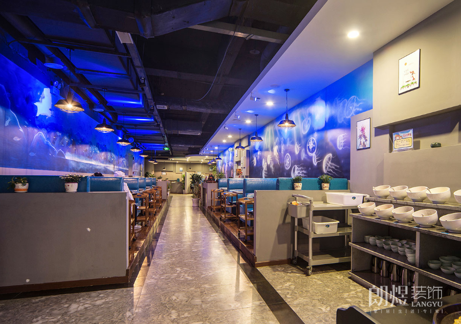 海鮮餐廳配料區(qū)設計效果圖