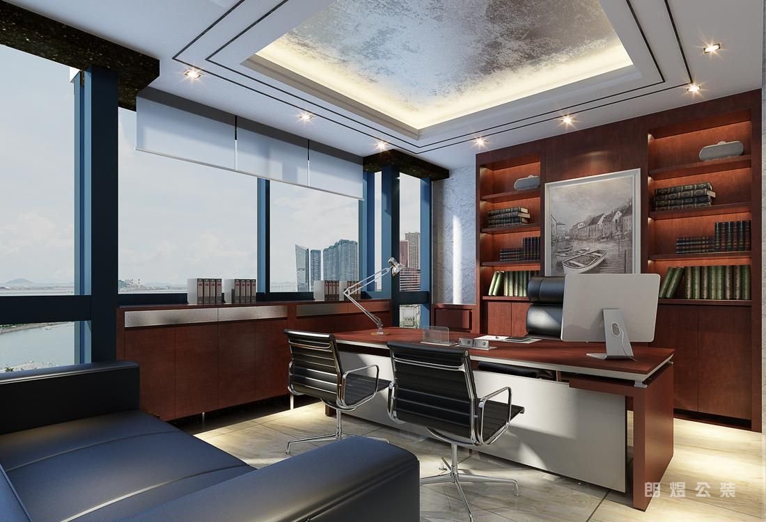 總經理辦公室吊頂裝修效果圖
