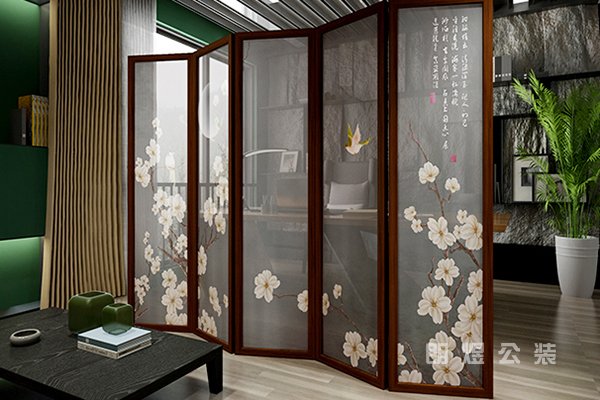 辦公室屏風(fēng)隔斷效果圖