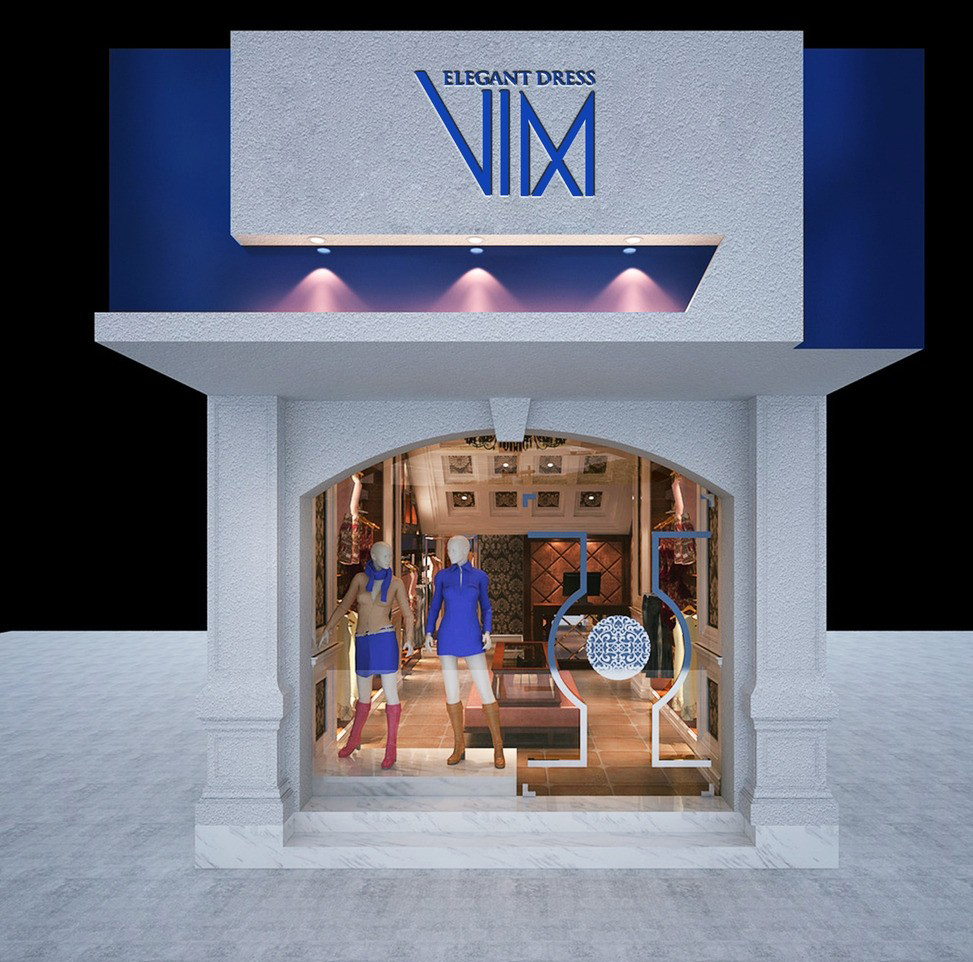 品牌女裝店門頭設(shè)計