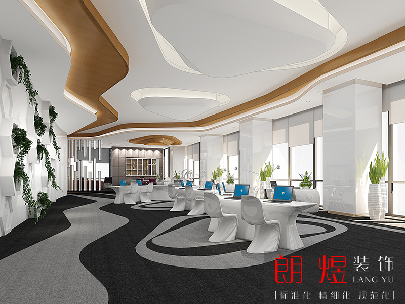 科技風辦公室裝修效果