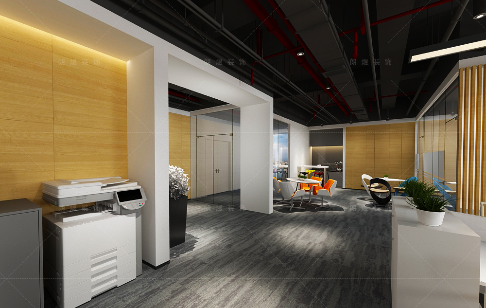 金融公司寫字辦公樓裝修效果圖