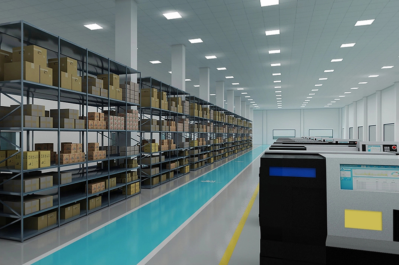 工業(yè)廠房生產(chǎn)車(chē)間裝修效果圖