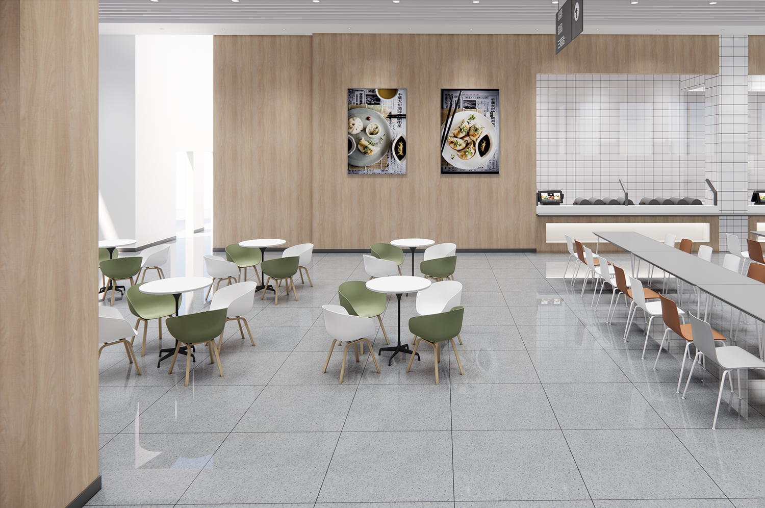 廠區職工食堂裝修改造設計效果圖