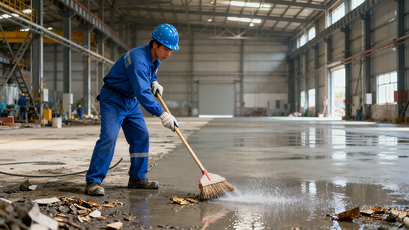 鋼結(jié)構(gòu)廠房地面施工養(yǎng)護(hù)