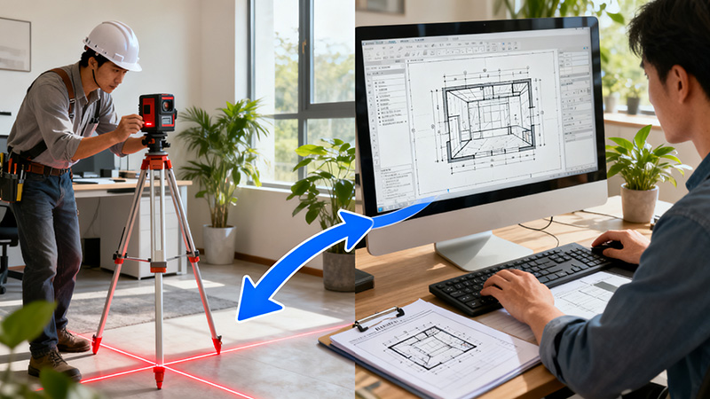 量房還可以對辦公室裝修進(jìn)行圖紙可視化
