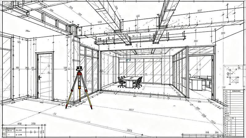 通過量房對辦公室裝修進(jìn)行結(jié)構(gòu)識別