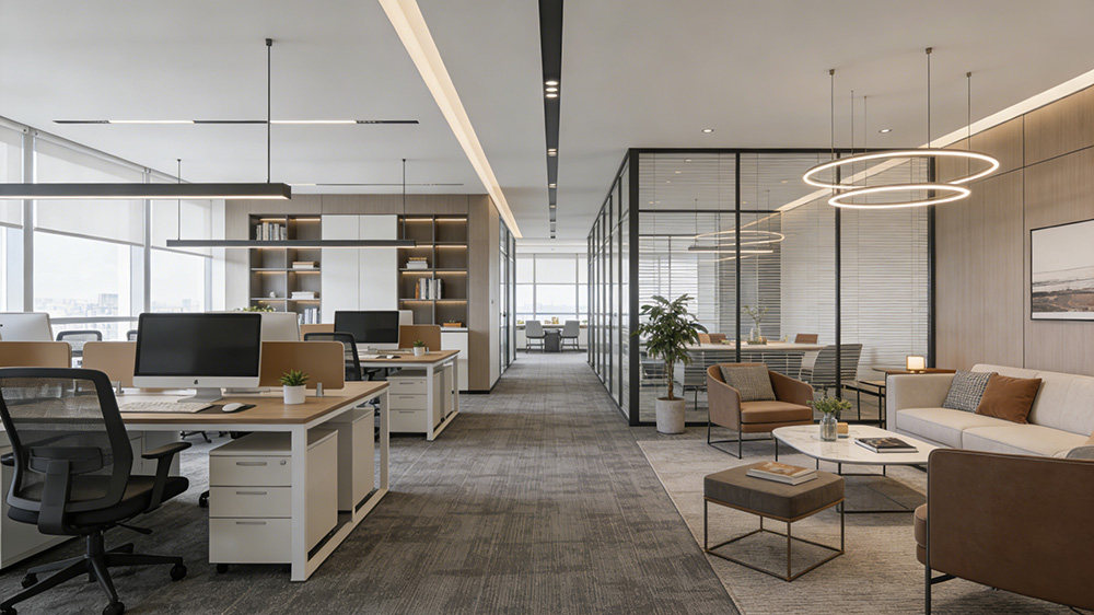 辦公室裝修軟裝效果
